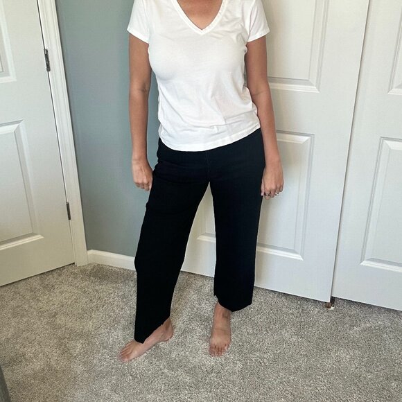 NWT Oliver Logan Abderdeen Ankle Crop High-Rise Black Jeans Sustainable Size 33 - Picture 7 of 7